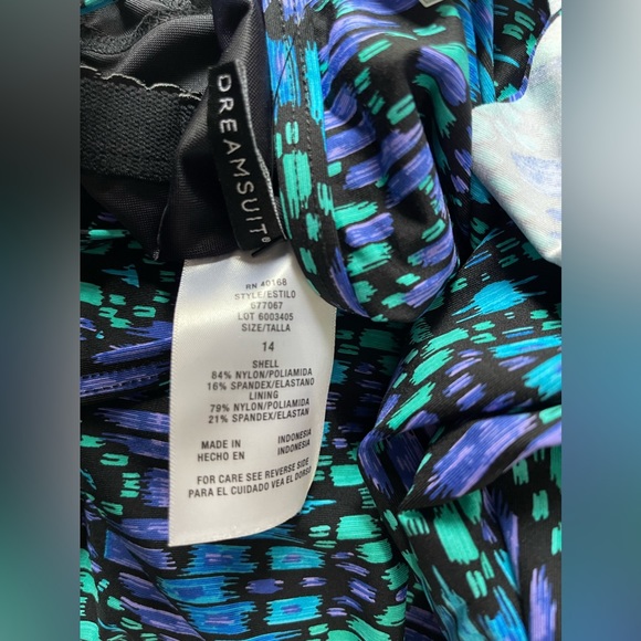 Miracle Brands Womens 14 Tankini Top Slimming Control NWT - Picture 5 of 5